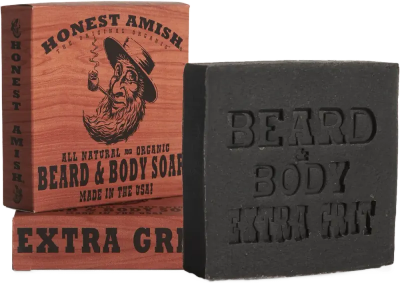 Honest Amish Beard Soap Extra Grit